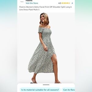 Amazon off the shoulder midi dress